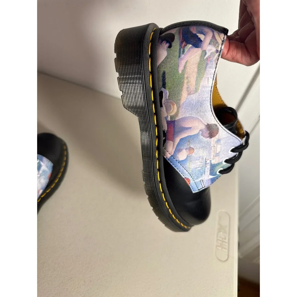 Dr. Martens 1461 National Gallery Seurat Bathers at Asnieres Shoes Black Oxford